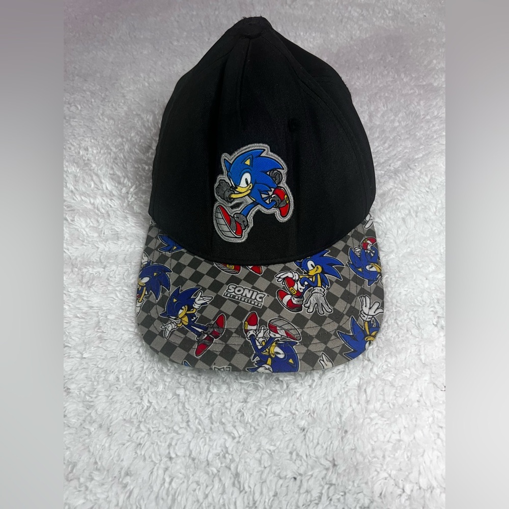 Sonic the Hedgehog Kids Snap Back Cap - Black and Gray